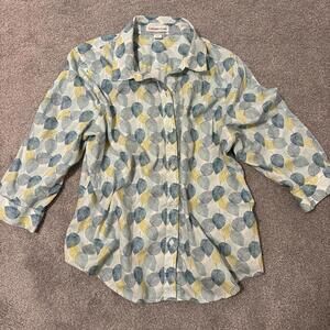 Coldwater Creek Women's Multi and Blue Blous